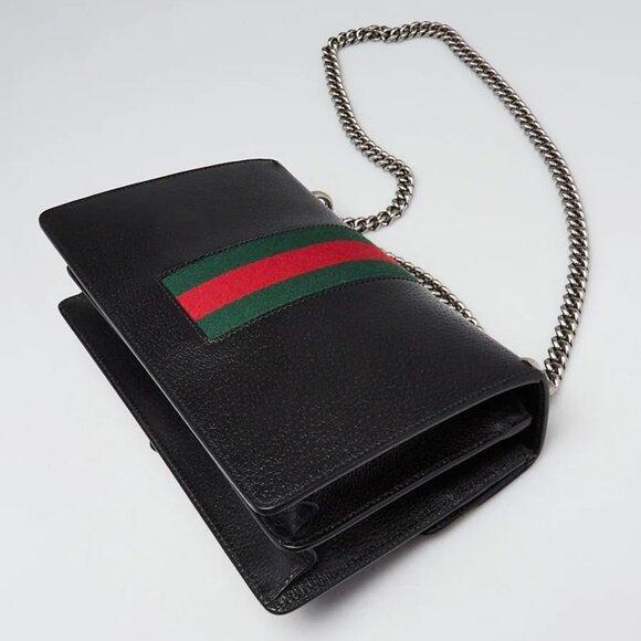 Gucci Black Leather Dionysus Small Shoulder Bag - Picture 2 of 12